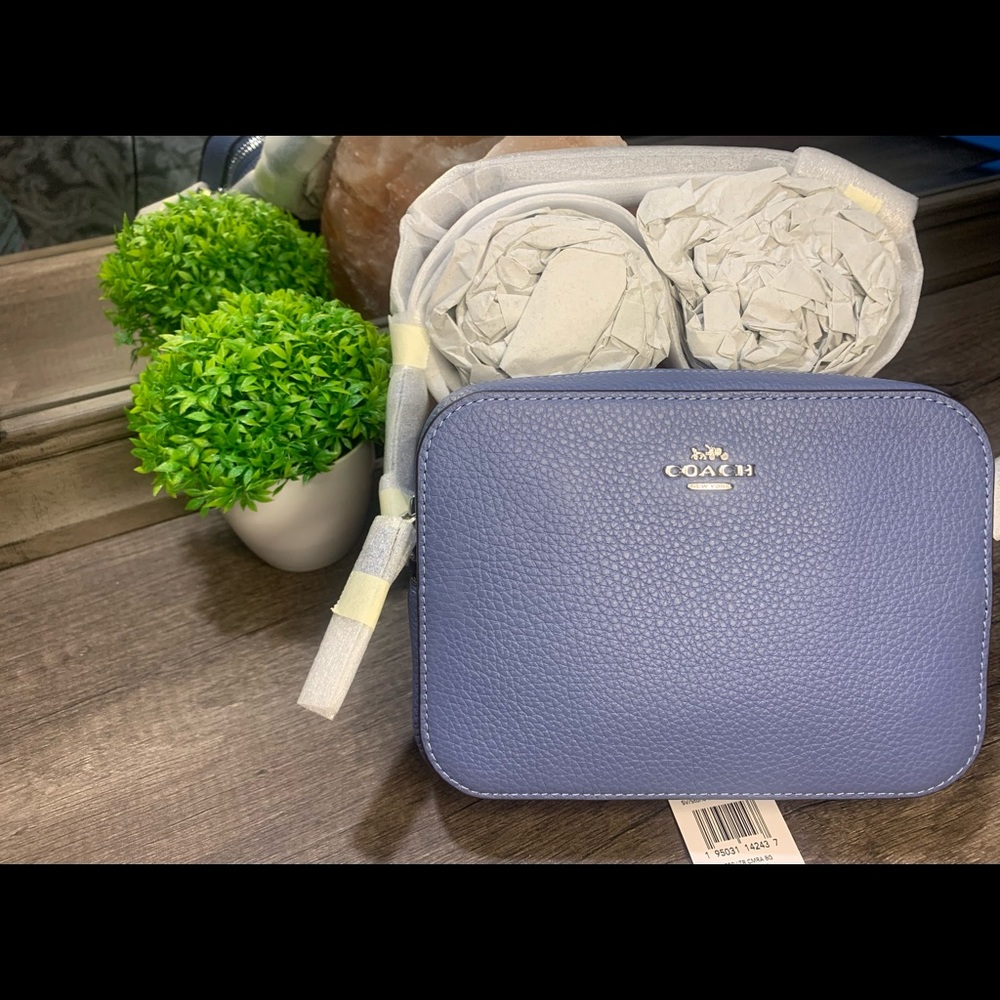 New with tags!! Coach mini camera bag blue